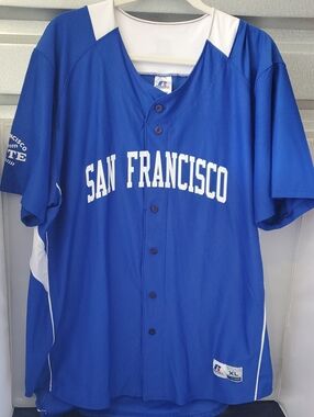 San Francisco State Gators Russell Athletic Baseball Jersey Men's XL Blue